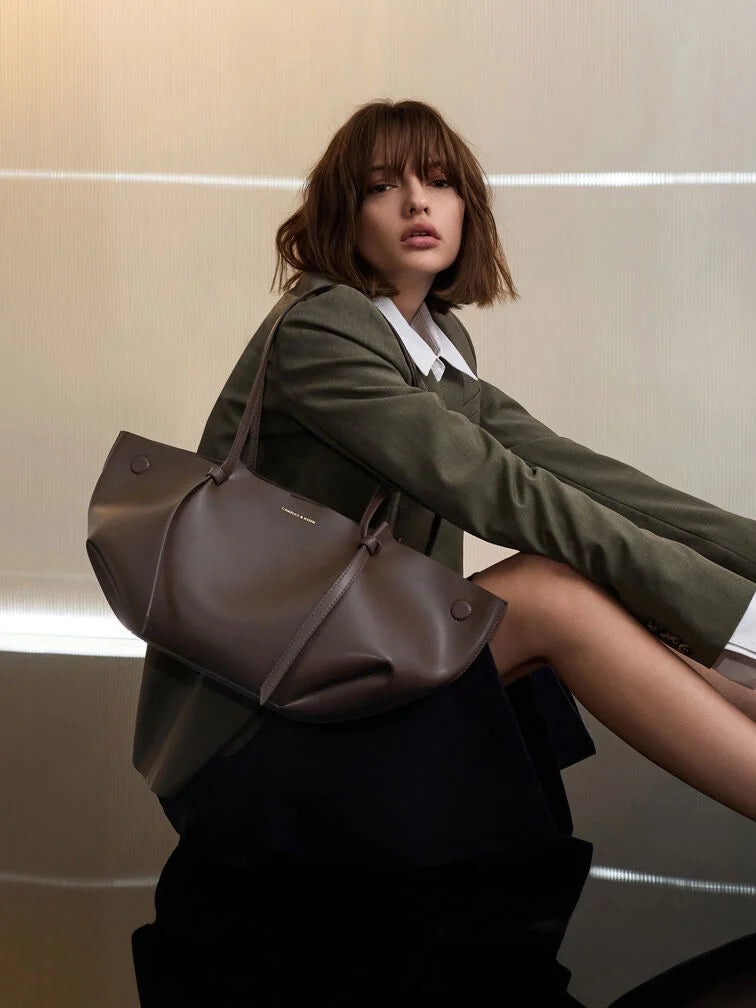 CHARLES & KEITH Calla Tote Bag | Minimalist Bag For Every Day