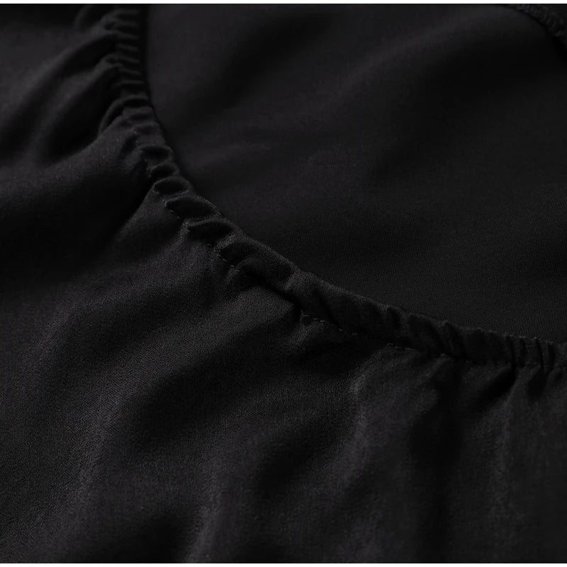 Zela Milano™ | Elegant Satin Ribbon Maxi Dress