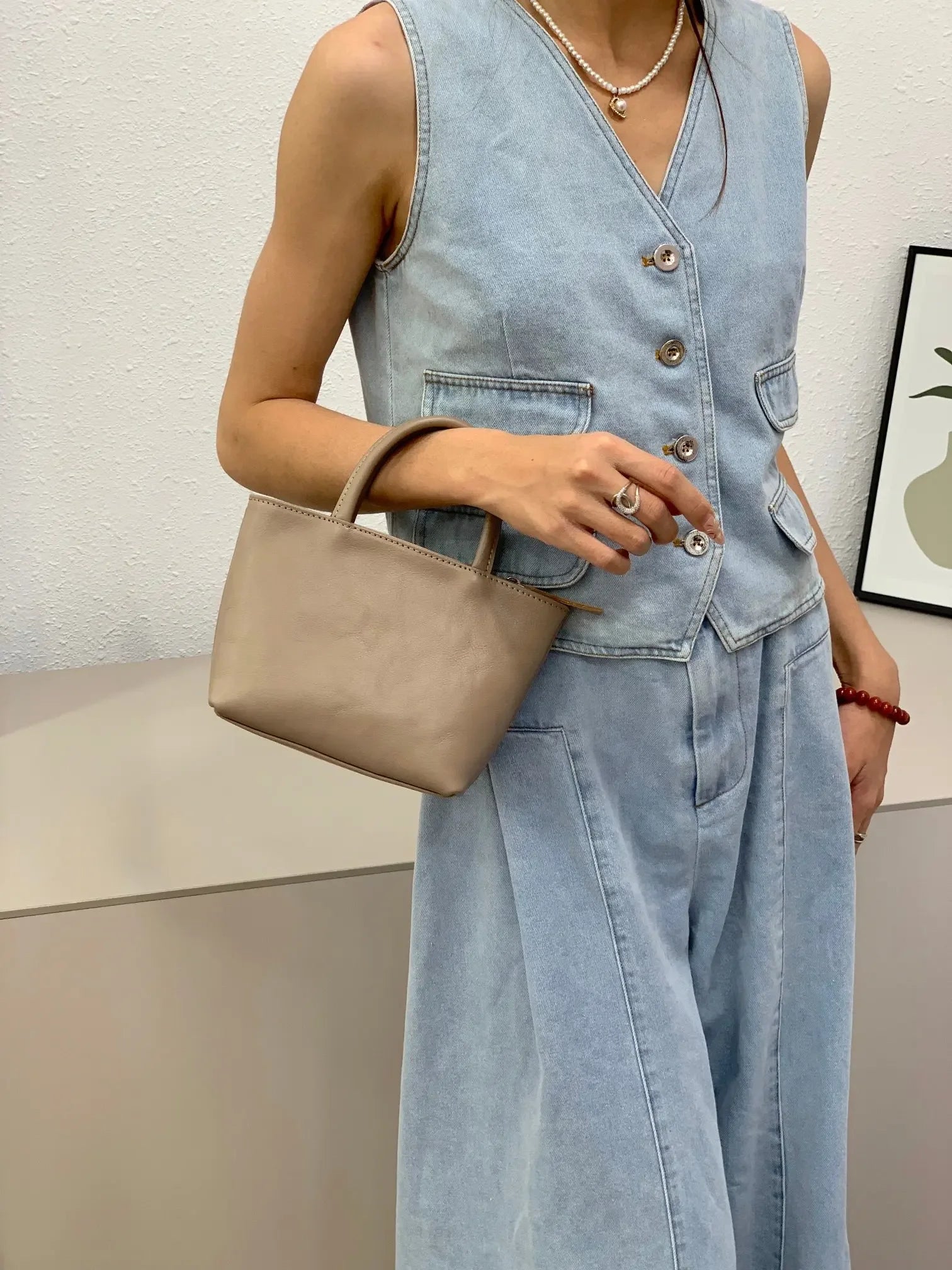 Rosa Elegance Women Handbag Luxury Designer