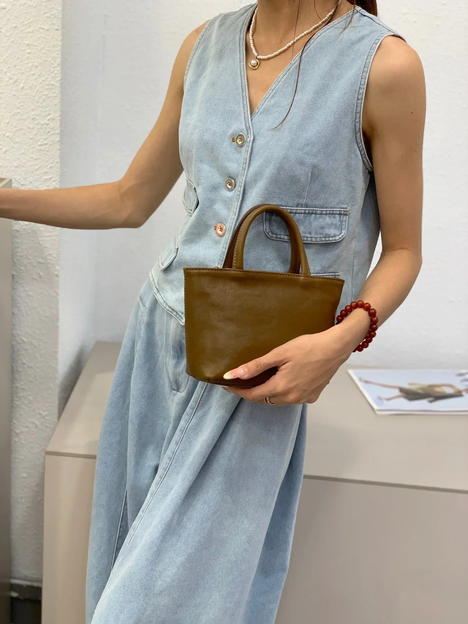 Rosa Elegance Women Handbag Luxury Designer