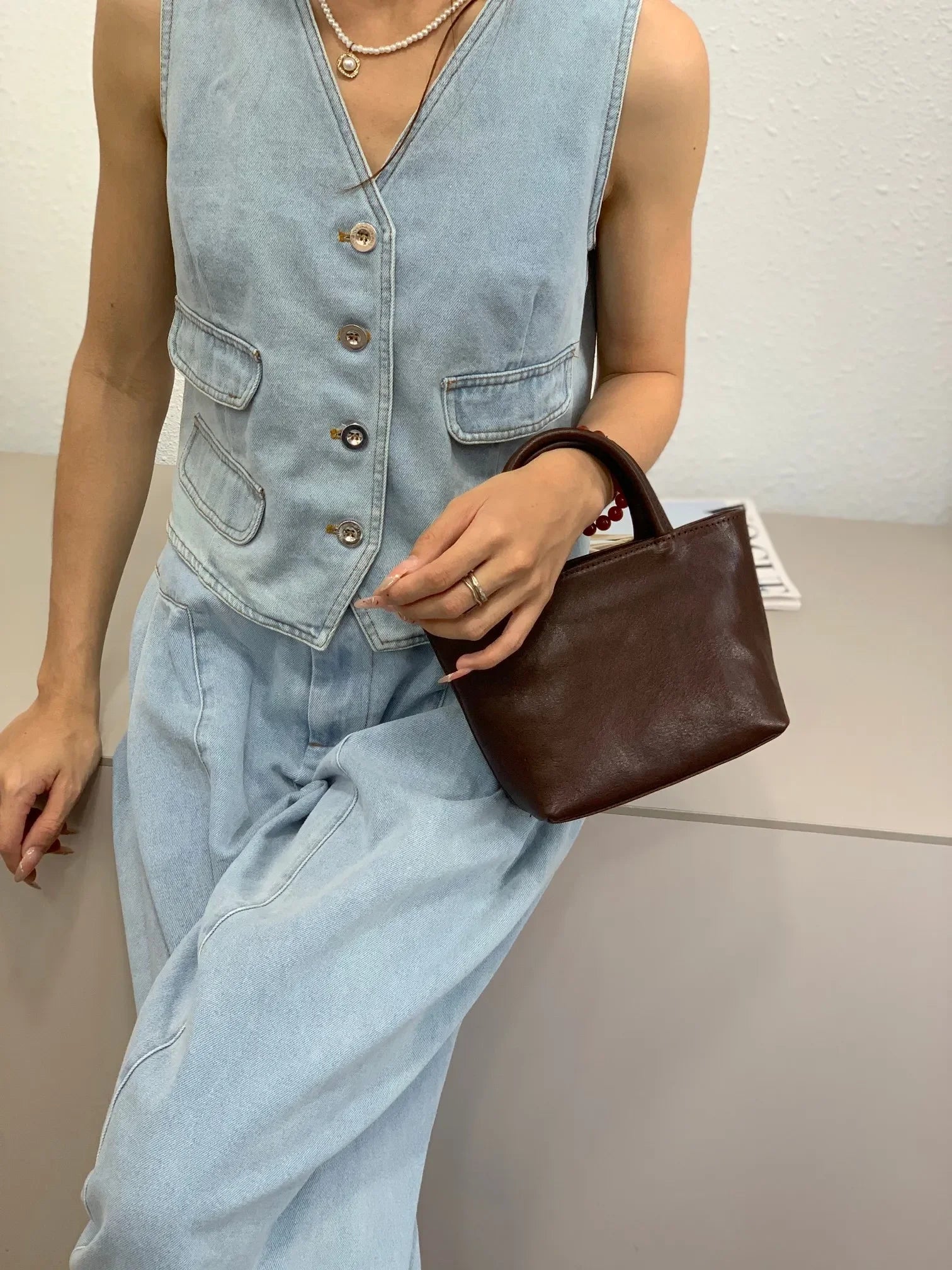 Rosa Elegance Women Handbag Luxury Designer