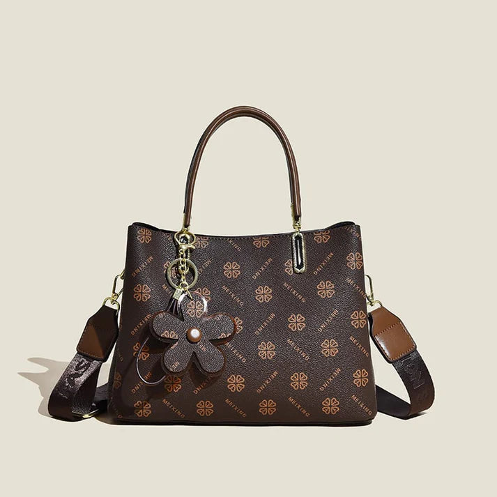 Zela Milano Leather Tote Bag Retro Backpack